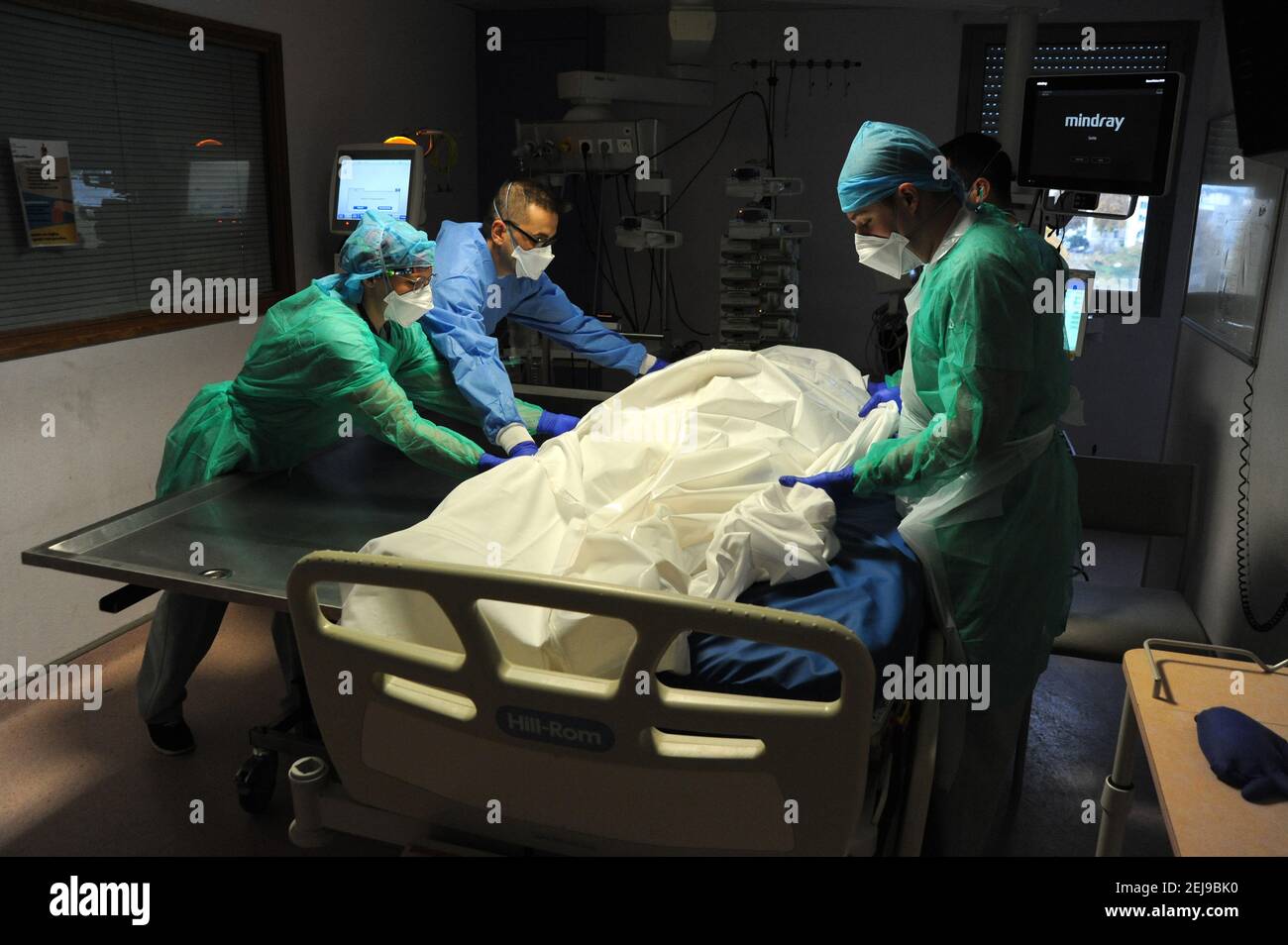 Covid-19 muertes en el hospital Foto de stock