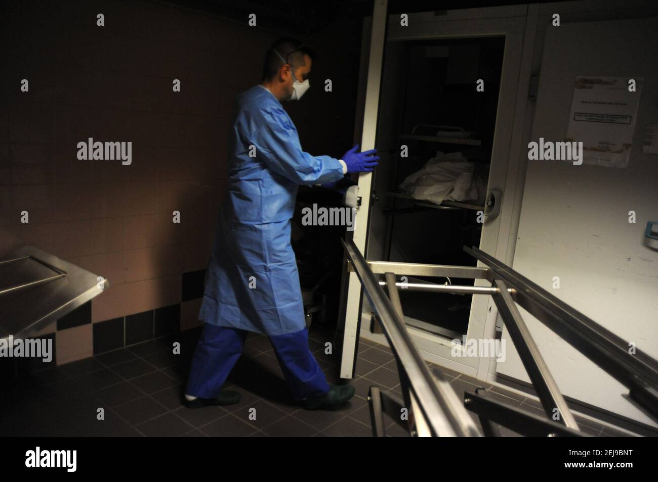 Covid-19 muertes en el hospital Foto de stock