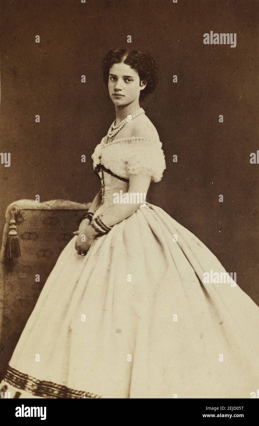 Retrato de la princesa Dagmar de Dinamarca (1847-1928). Museo: COLECCIÓN PRIVADA. Autor: Georg Emil Hansen. Foto de stock