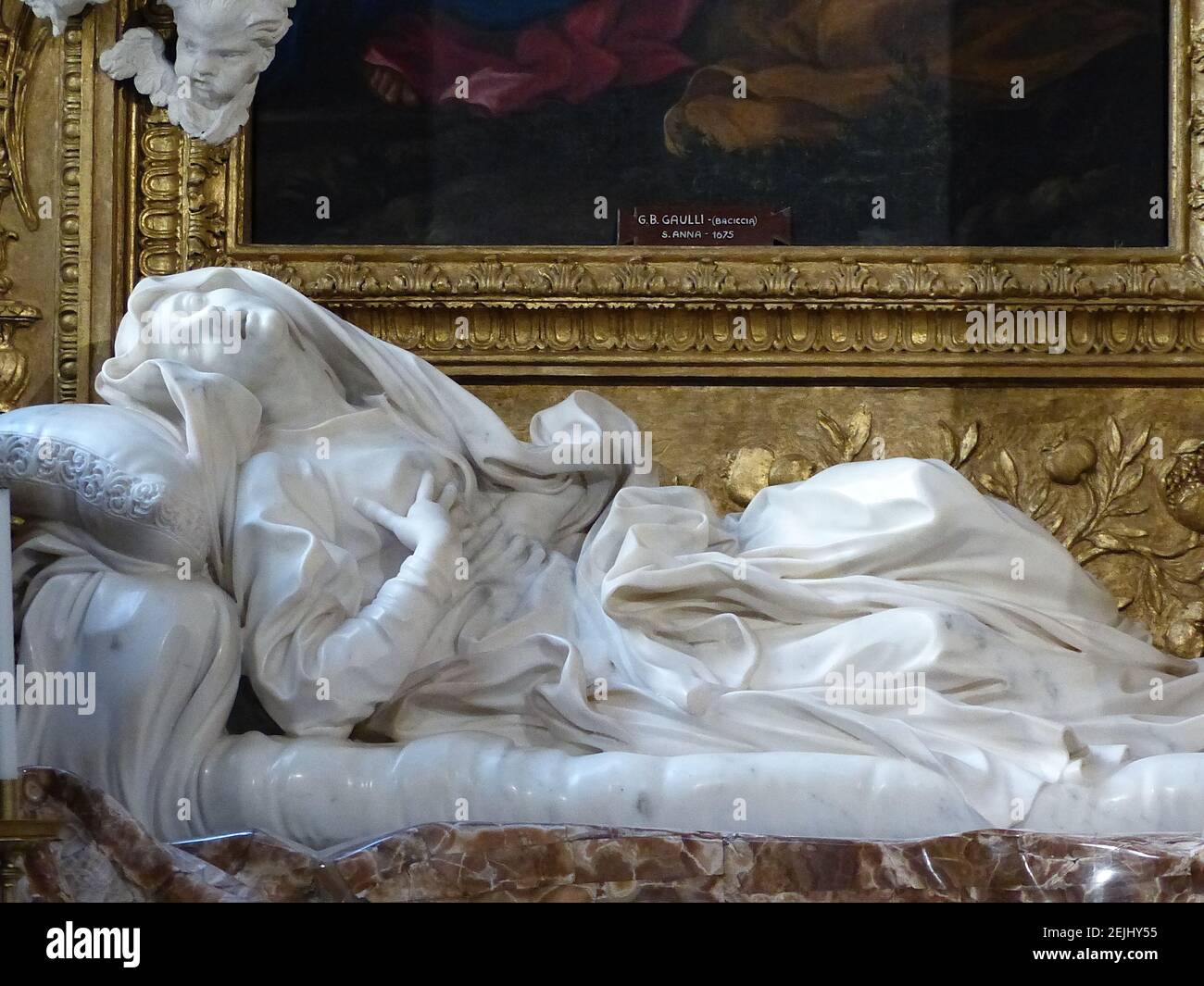 La magnífica estatua de Ludovica Albertoni del escultor italiano Gian  Lorenzo Bernini ha vuelto a vivir después de 6 meses de obras de  restauración. El Bernini, de 76 años, esculpió la estatua