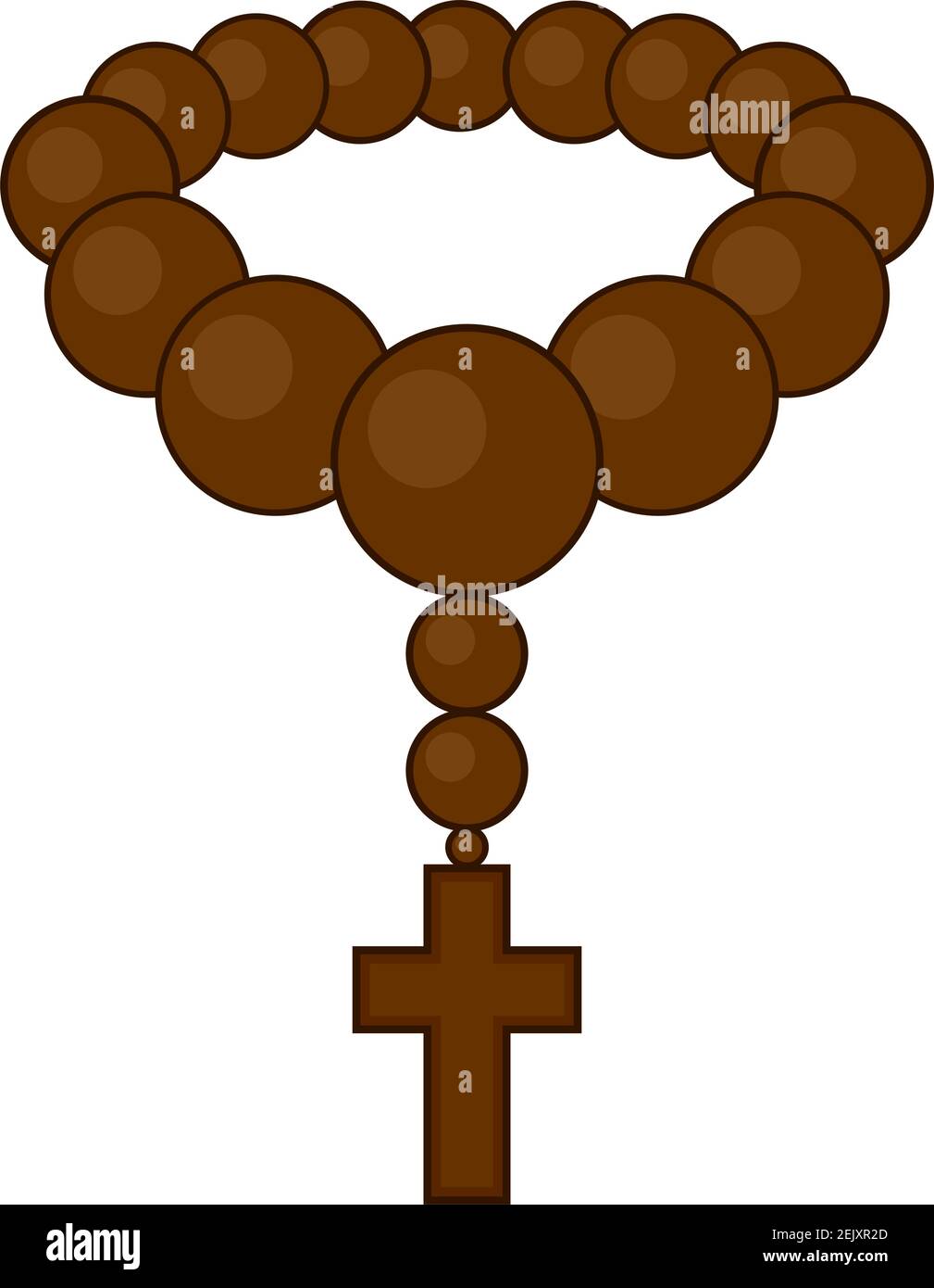 Cuentas De Rosario Católico De Madera Marrón, Símbolos Religiosos, Collar  De Rosario, Símbolo De Oración, Rosario Con Cuentas Ilustraciones svg,  vectoriales, clip art vectorizado libre de derechos. Image 178229979