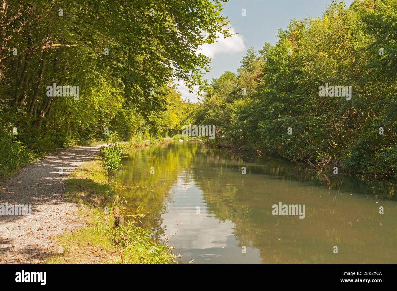 Neath Canal en Tonna, Neath Port Talbot, Gales del Sur, Reino Unido Foto de stock
