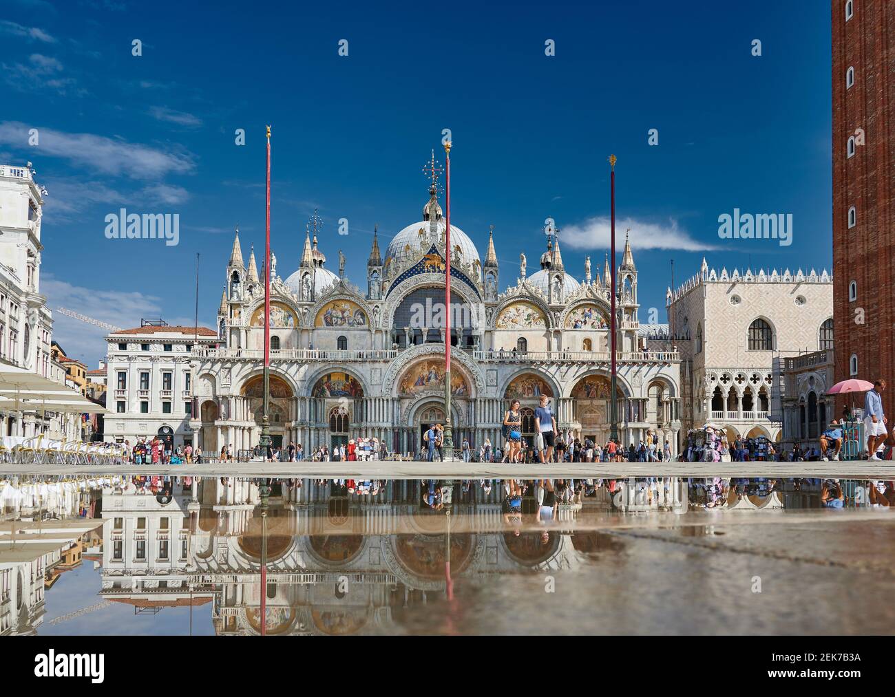 Famosa Basílica de San Marcos o Basílica de San Marcos, Venecia, Veneto, Italia Foto de stock