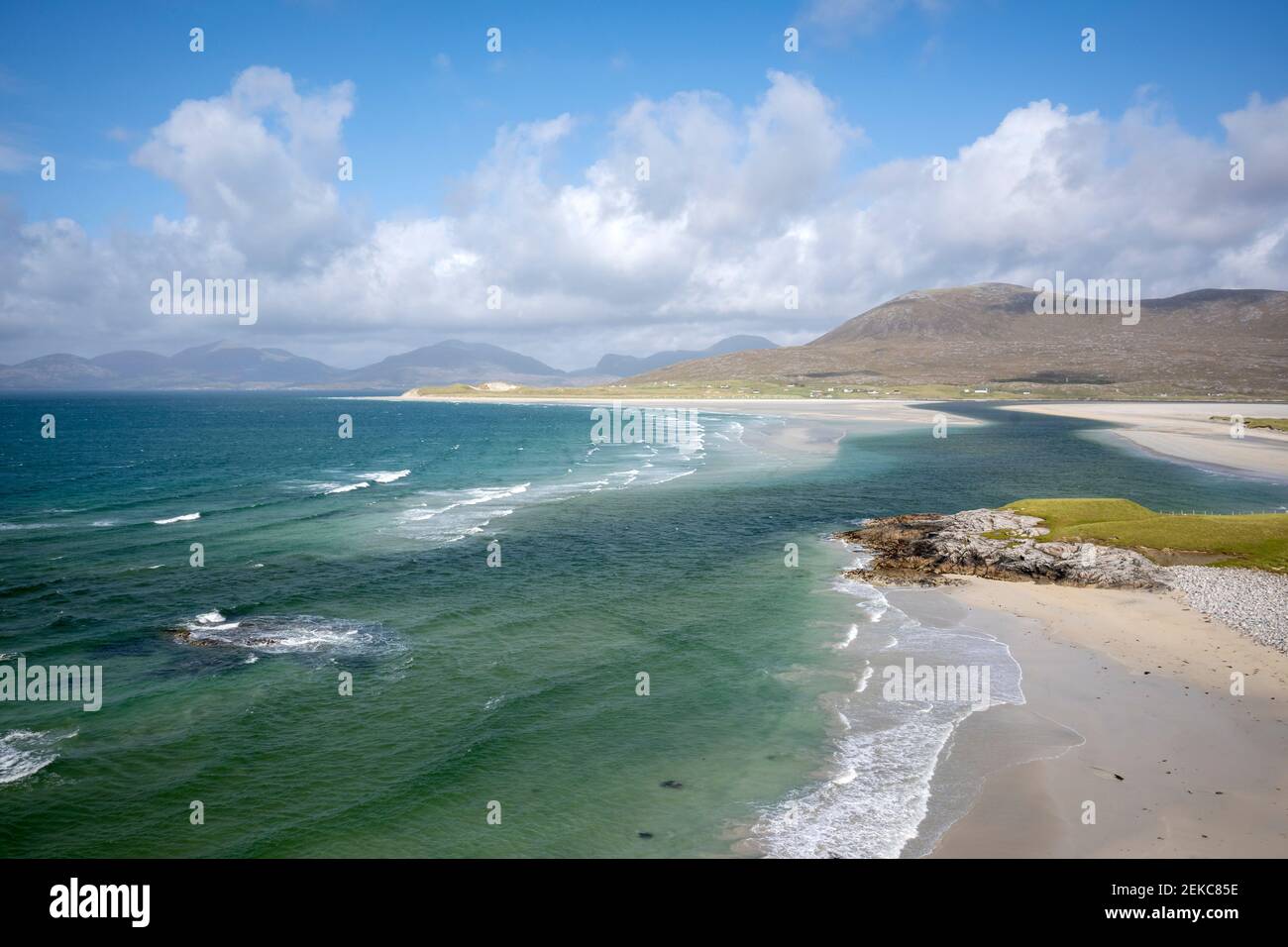 Seilebost Bay en la isla de Harris Foto de stock