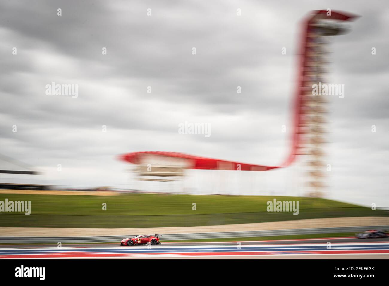 90 YOLUC Salif (tur), EASTWOOD Charles (irl), ADAM Jonathan (gbr), Aston Martin Vantage AMR Team TF Sport, acción durante la Lone Star le Mans 2020, 6 horas de circuito de las Américas, quinta ronda de la temporada del Campeonato Mundial de resistencia FIA 2020 del 21 al 23 de febrero en Austin, EE.UU. - Foto Antonin Vincent / DPPI Foto de stock