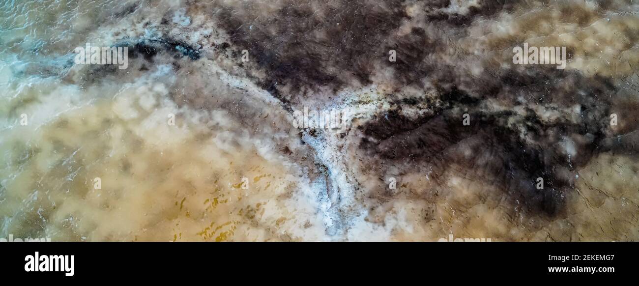 Piso de Badwater Basin, Parque Nacional del Valle de la muerte, Condado de Inyo, California, Estados Unidos Foto de stock