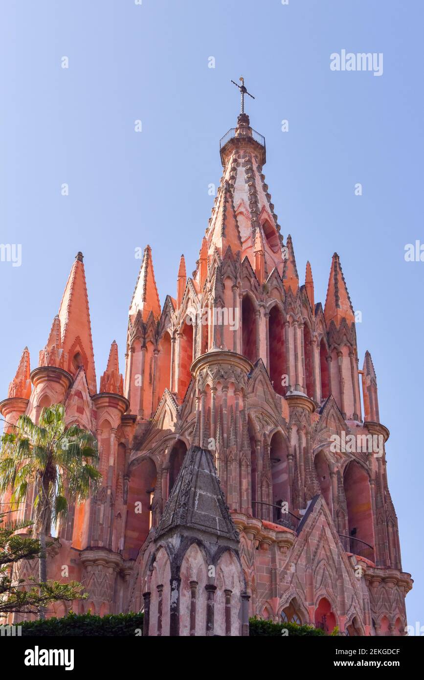 Catedral de San Miguel de Allende, México Foto de stock
