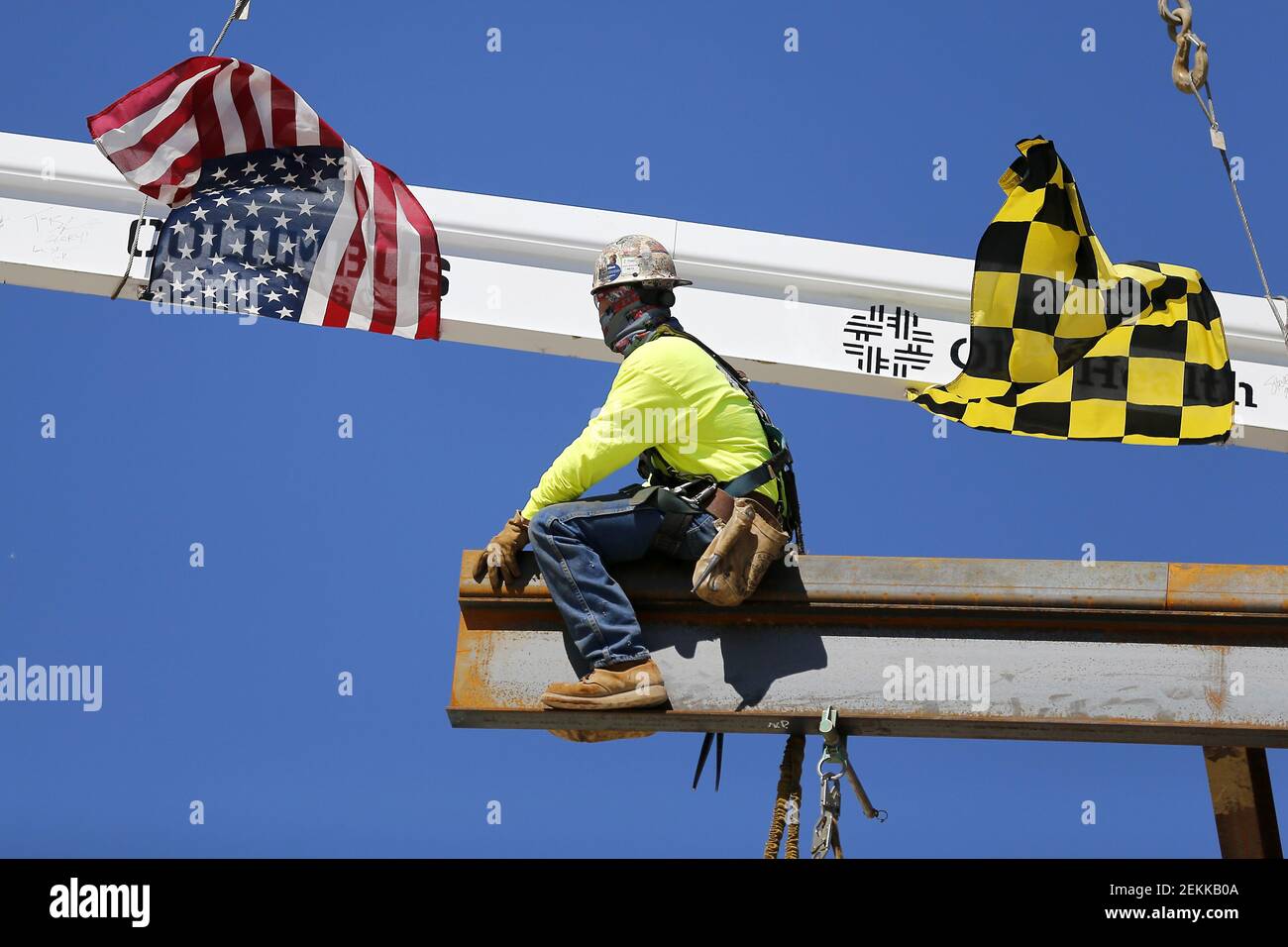 18 de septiembre de 2020; Columbus, Ohio, EE.UU.; Los trabajadores de