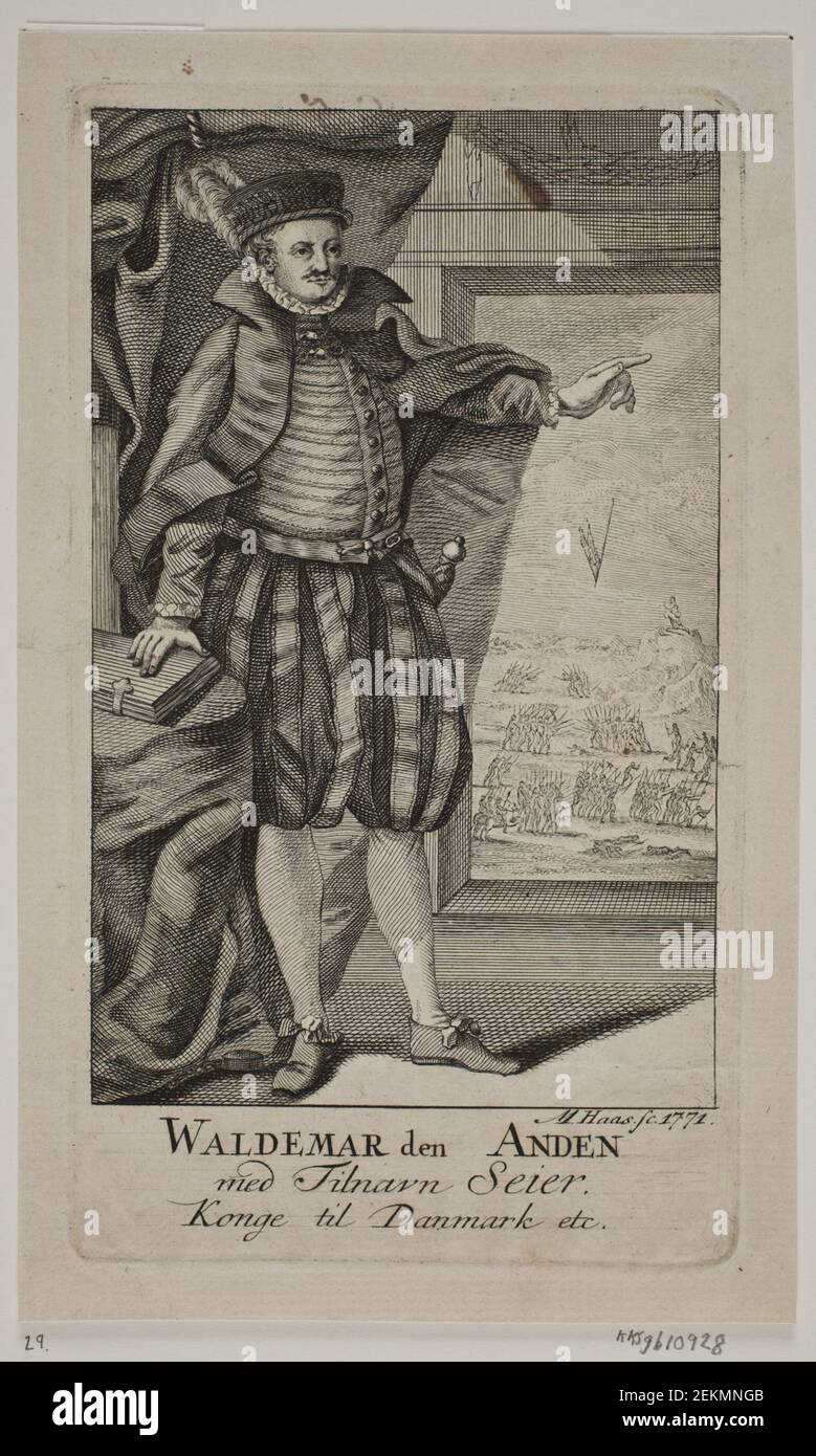Meno Haas (1752-1833), Valdemar Victory, 1771 Foto de stock