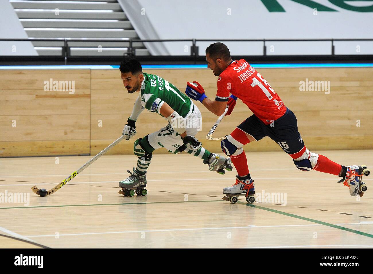 Lisboa 10 03 2020 Sporting Cp Ha Organizado Oliveirense Esta Noche En Pavilhao Joao Rocha En Alvalade En Un Juego Que Cuenta Para El Campeonato Nacional De Hockey En Patines De Ruedas 2020 21