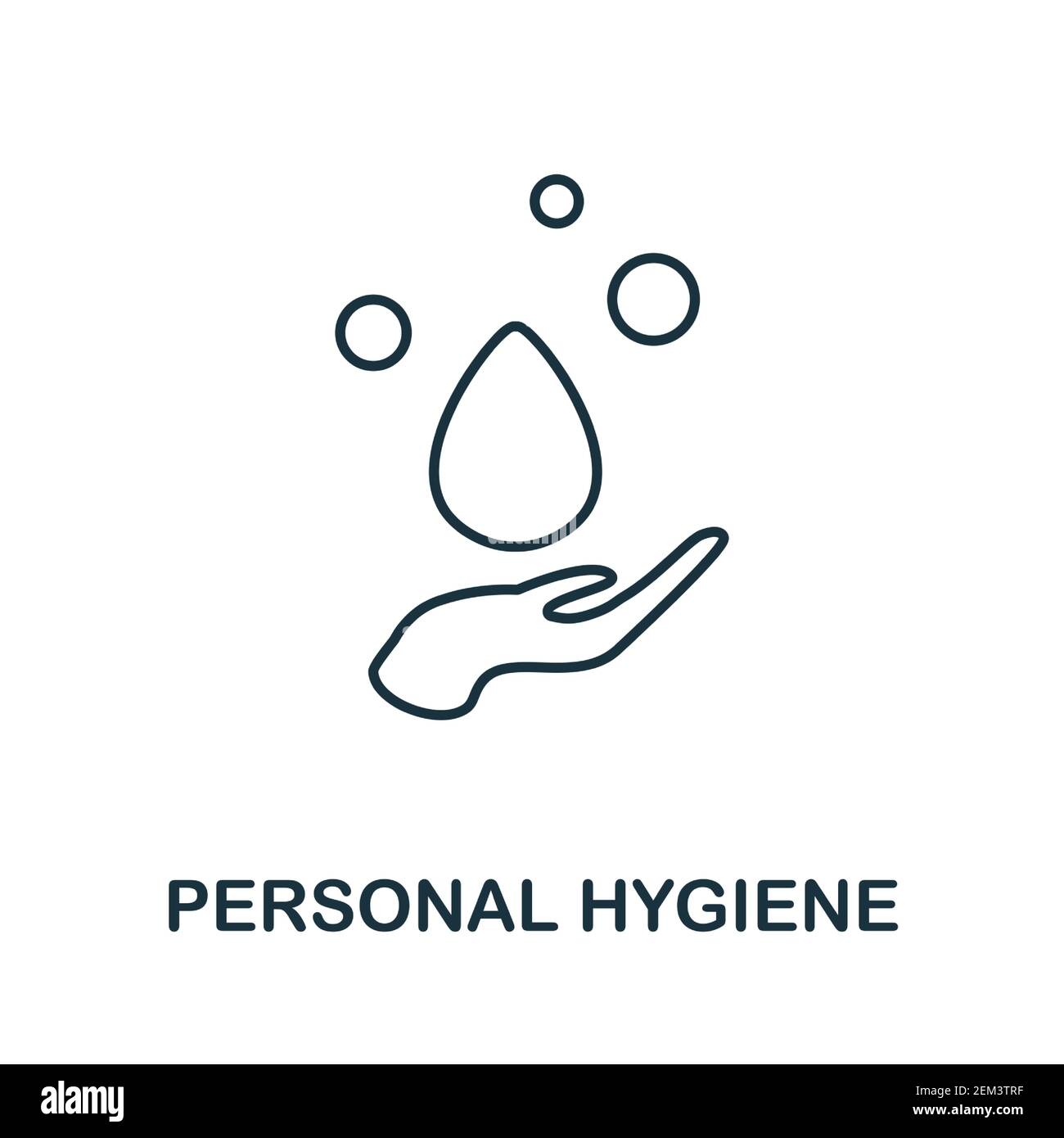 Icono de higiene personal. Monocromo simple higiene personal icono para plantillas, diseño web e infografía Ilustración del Vector