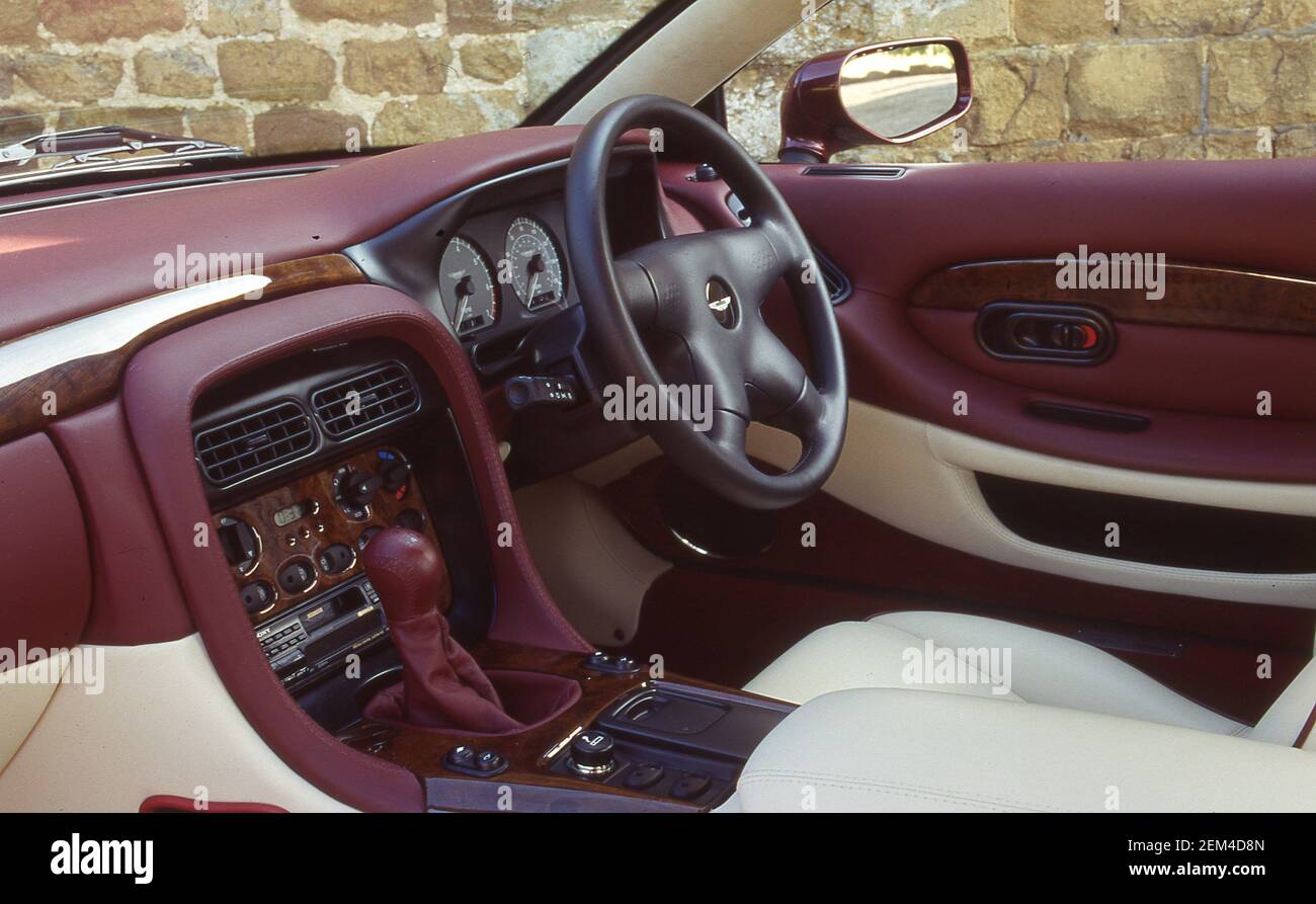 Aston Martin DB7 interior 1994 Foto de stock
