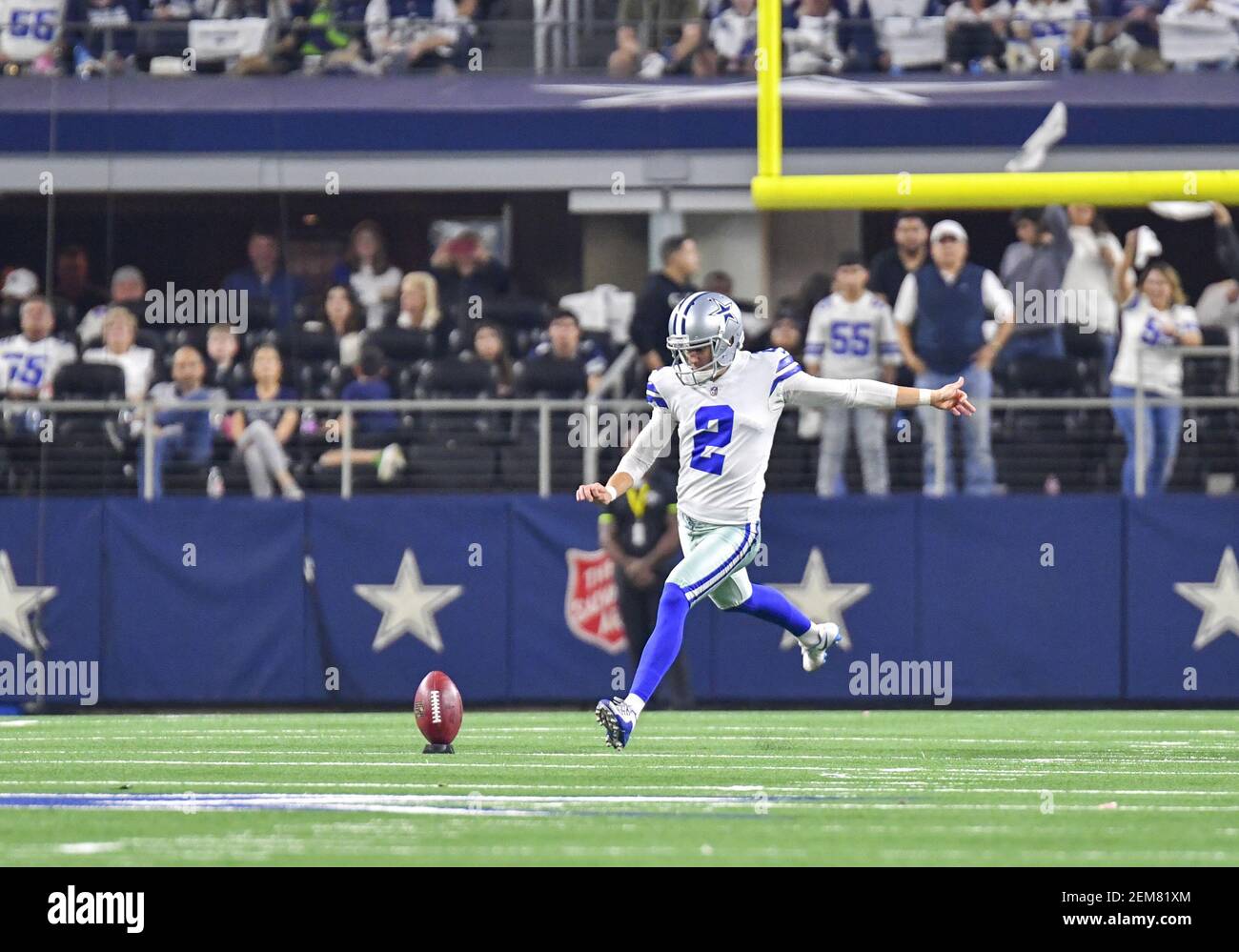 05 De Enero De 2019 Dallas Cowboys Kicker Brett Maher 2 Durante El Juego De Futbol Americano Nfl Wildcard Playoff Entre Los Seattle Seahawks Y Los Dallas Cowboys En El Estadio At T