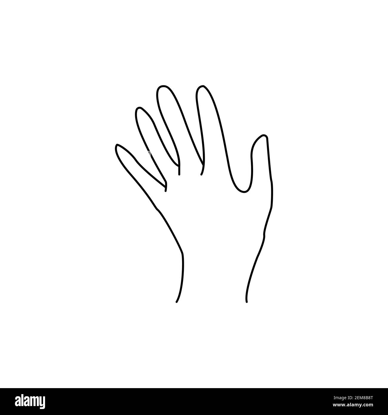 Agarrando la mano. La mano del hombre pellizcando el elemento invisible