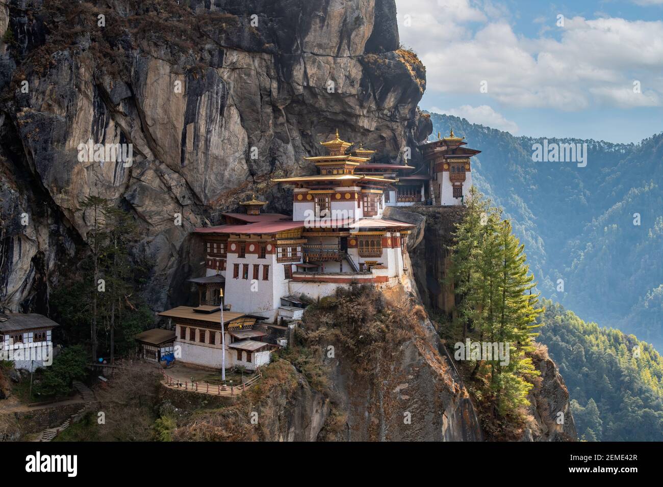 Taktsang Lhakhang, Paro, Bután Foto de stock