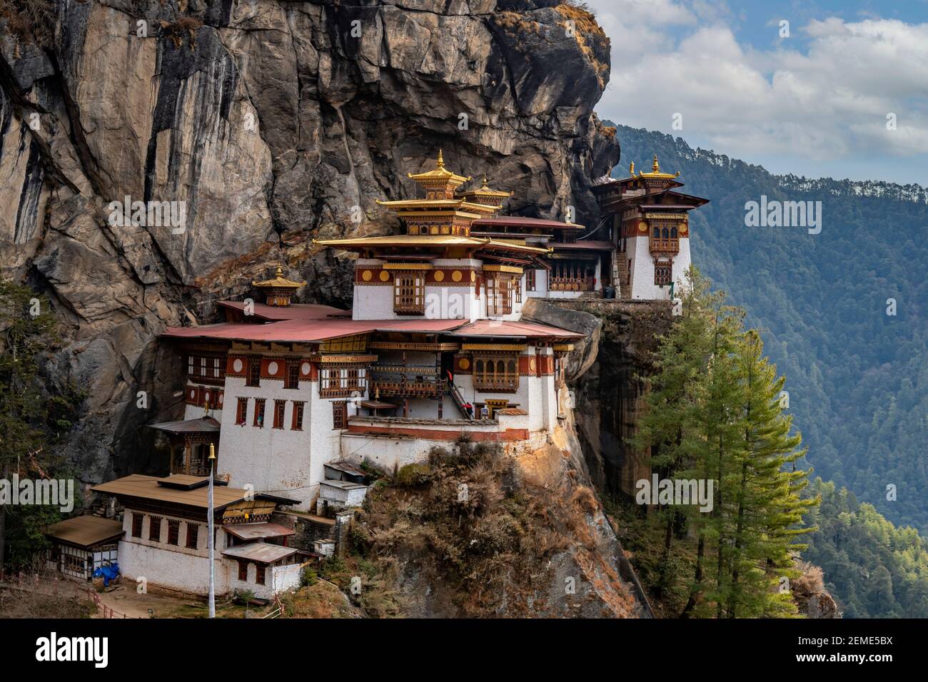 Taktsang Lhakhang, Paro, Bután Foto de stock