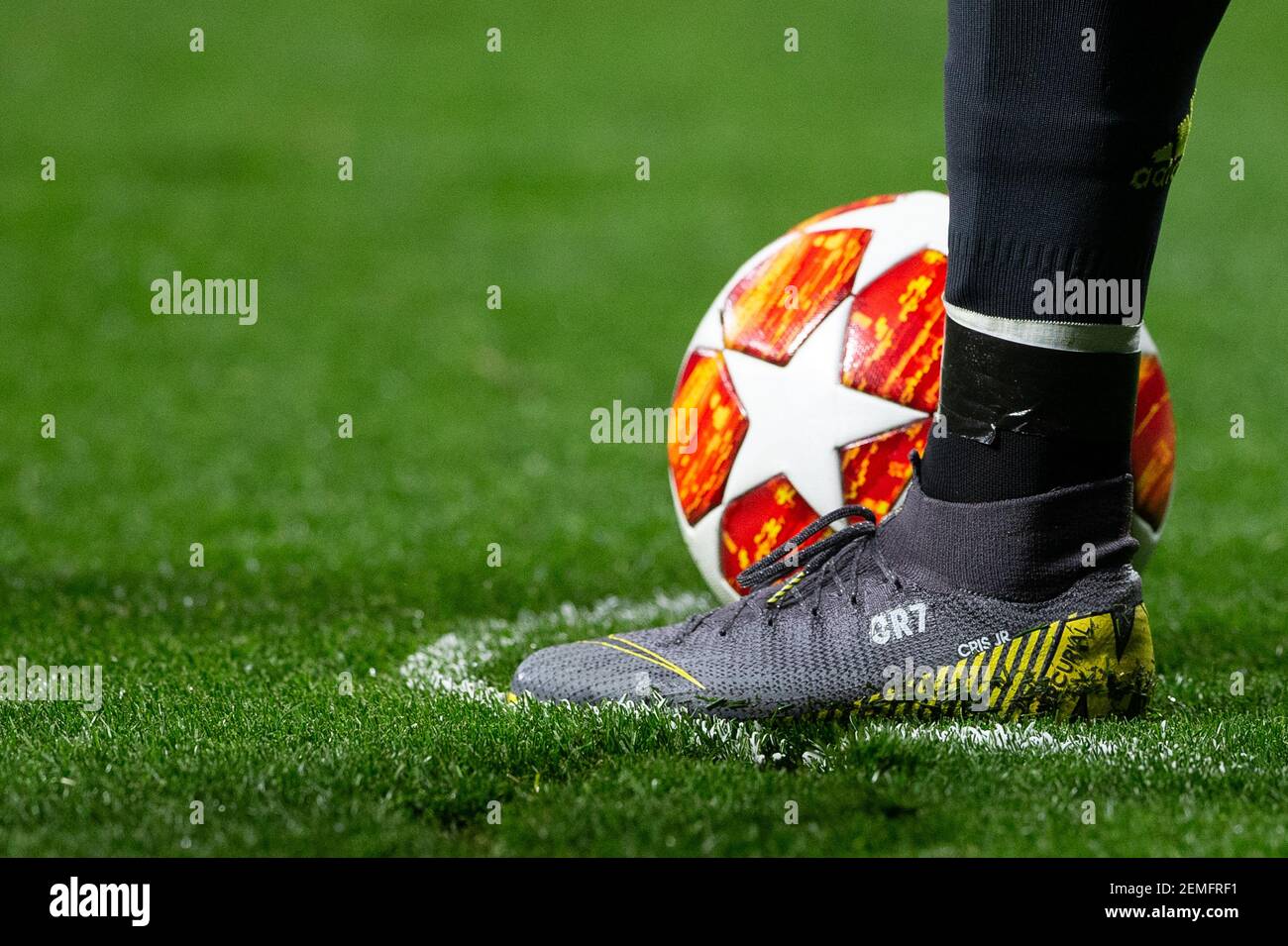 Cristiano Ronaldo del Juventus FC durante el partido entre el Atlético de y el Juventus FC de la Liga de Campeones de la UEFA 2018-2019, Ronda de 16, 1ra pierna, jugado