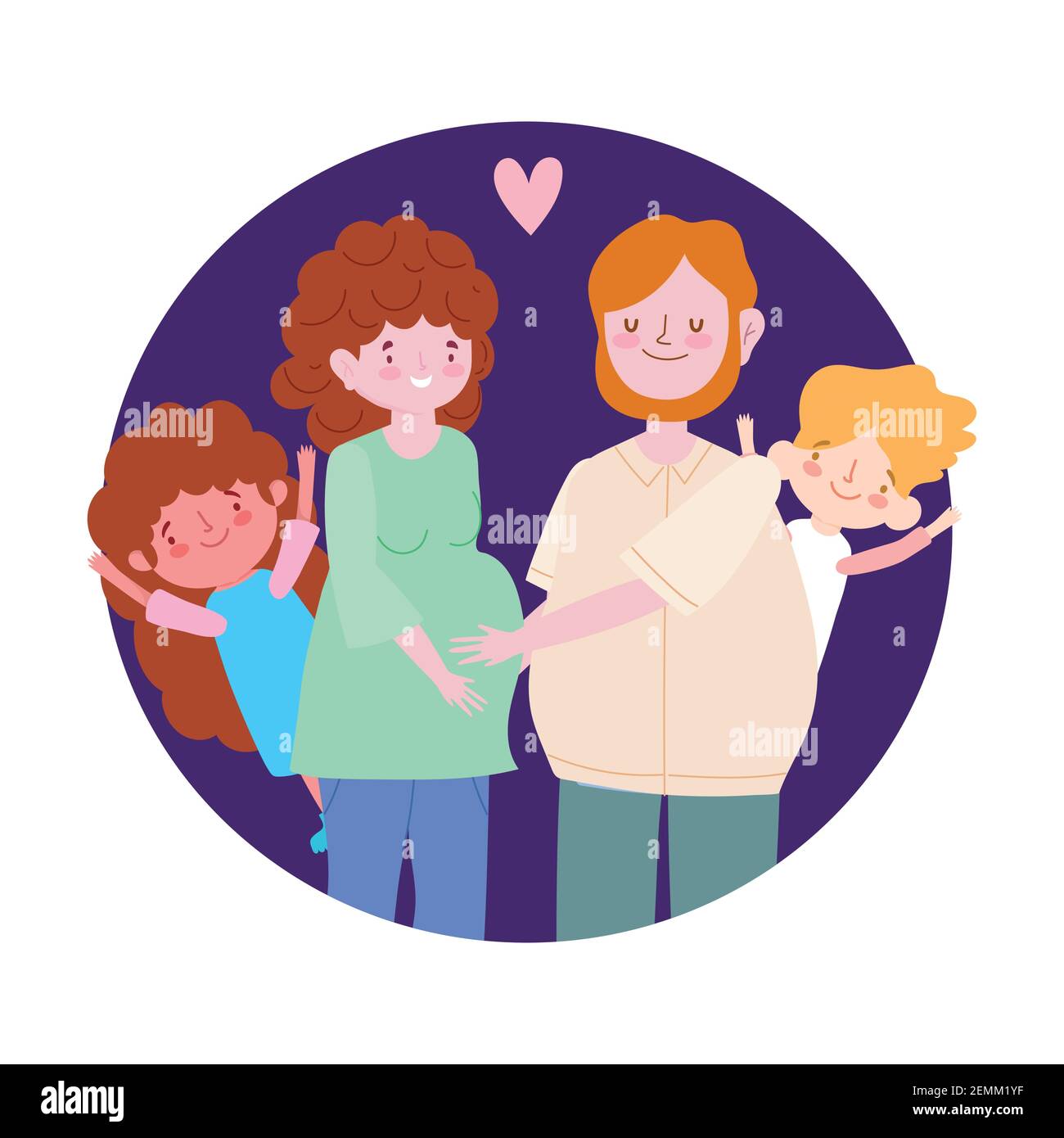 Papa Mama Embarazada Ninos Dibujos Animados Imagen Vector De Stock Alamy Papa Mama Embarazada Ninos Dibujos Animados Imagen Vector De Stock Alamy