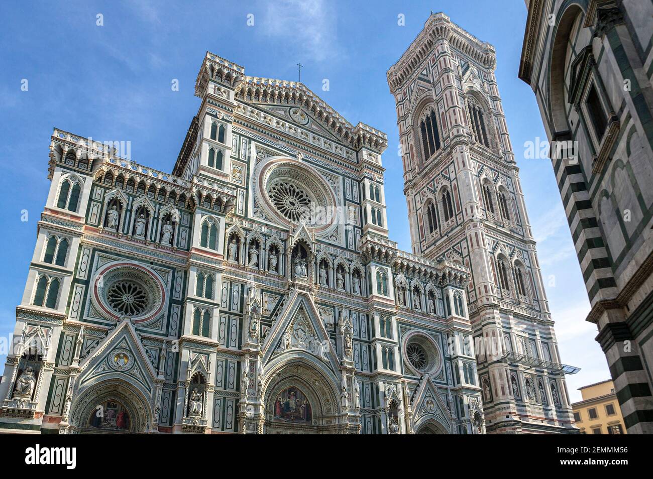 Catedral de Santa María del Fiore en un soleado día de invierno. Florencia, Toscana, Italia, Europa Foto de stock