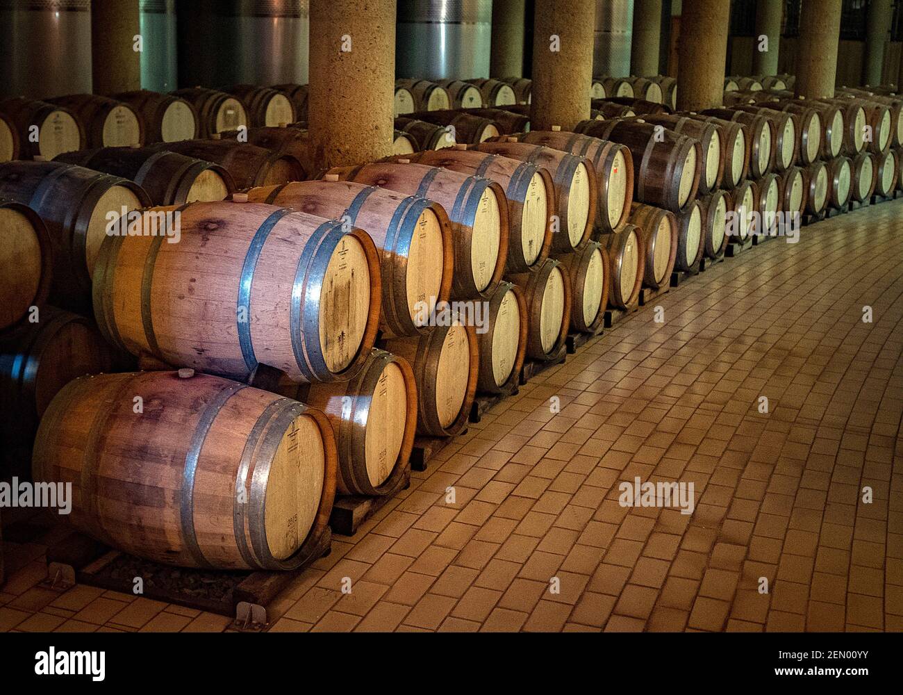 Abril 2019: Bodegas de vino en la bodega Haras de Pirque en el Valle del  Maipo, Chile. (Foto de Larry Clouse/CSM/Sipa USA Fotografía de stock - Alamy