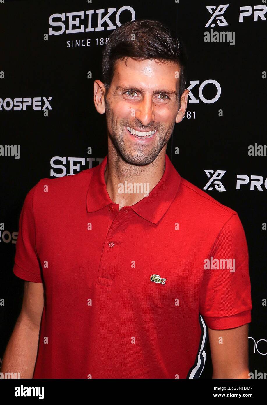 Macy's y Seiko lanzan un encuentro especial y saludan con el campeón de  tenis, Novak Djakovic, en Macy's Herald Square en la ciudad de Nueva York,  NY, EE.UU., el 20 de agosto