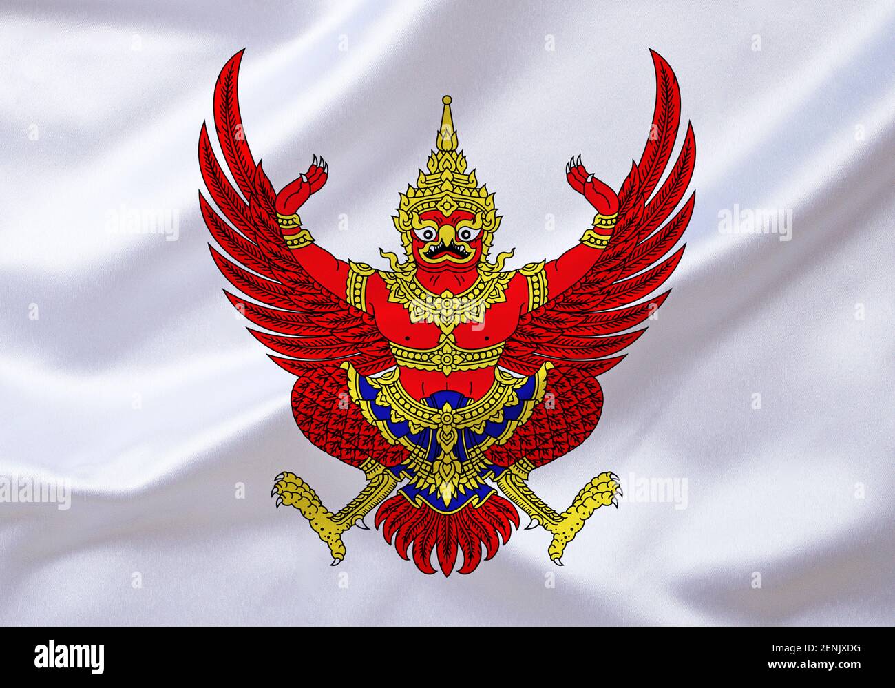 Das Wappen von Thailand, Tierra en Asien, Königreich Thailand, Foto de stock