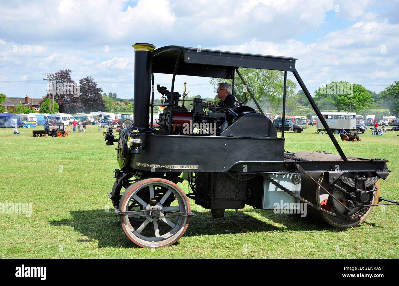 Mann's Patching Roller 4 hp Steam Patching Cart and Wagon Co. No 1145. REG no: KM 514 suministrado nuevo al consejo del Condado de Kent en 1917. En la foto Foto de stock