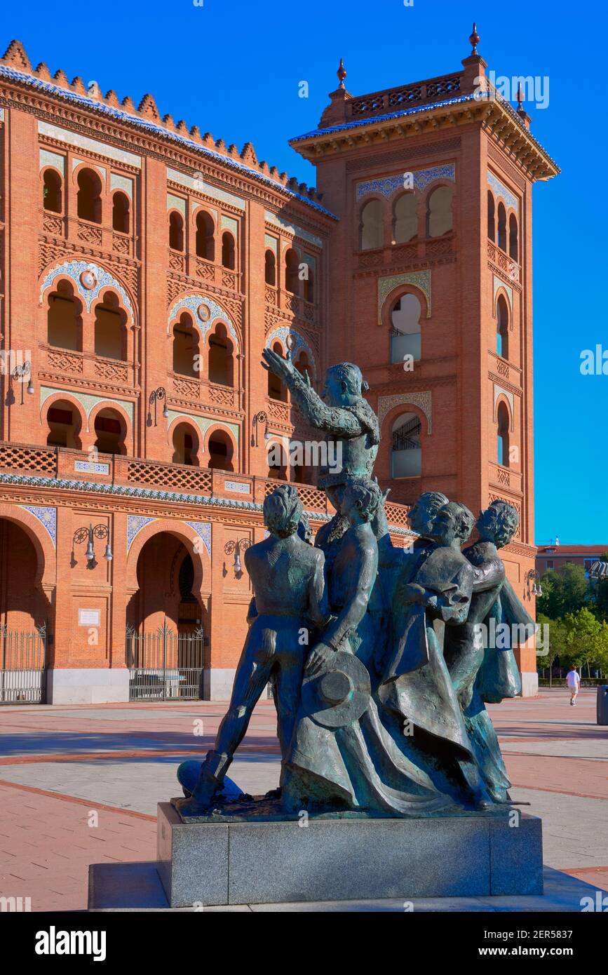 Escultura de Antonio Bienvenida, Madrid, España Foto de stock
