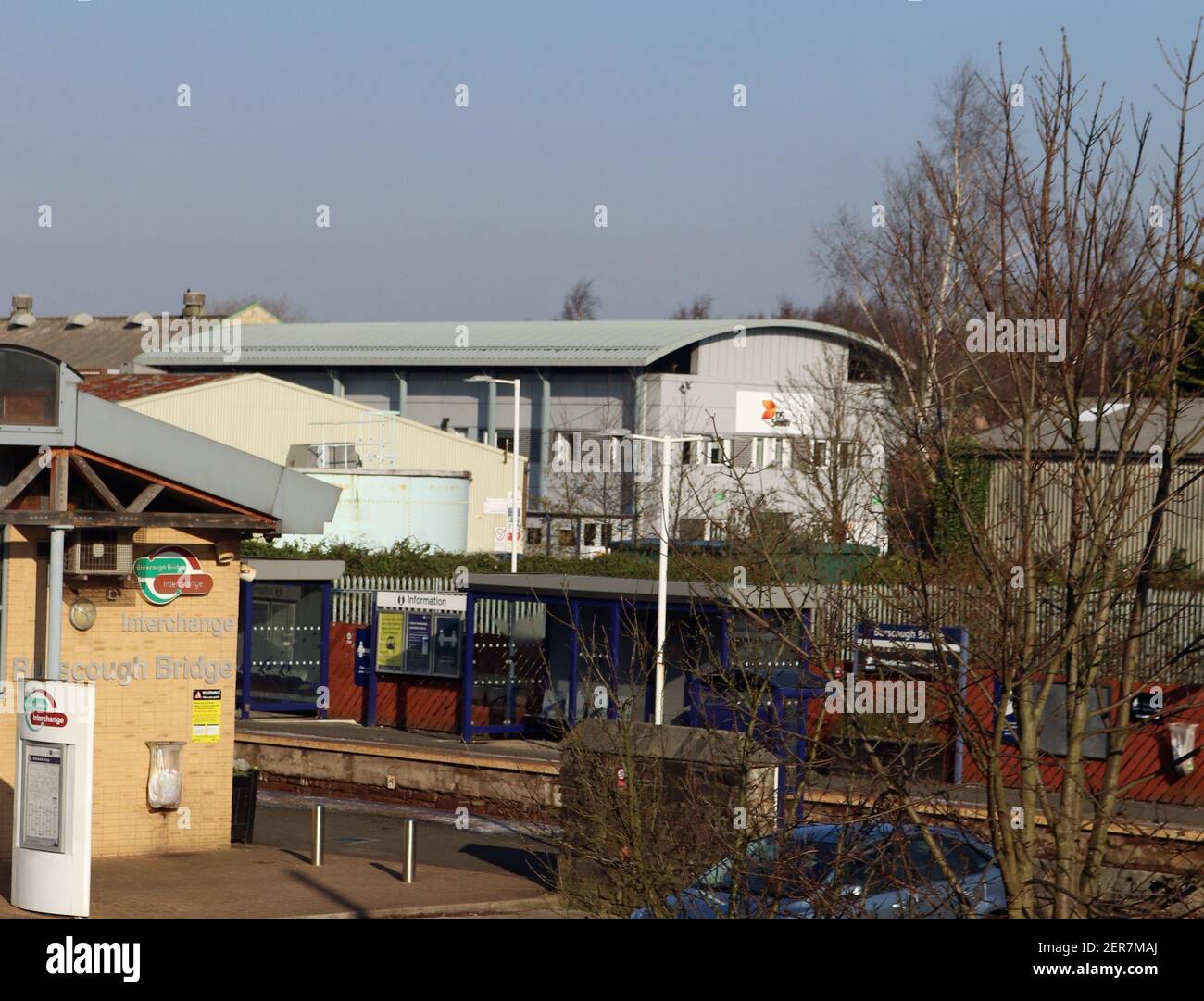 Intercambiador de transporte del puente de burscough fotografías e