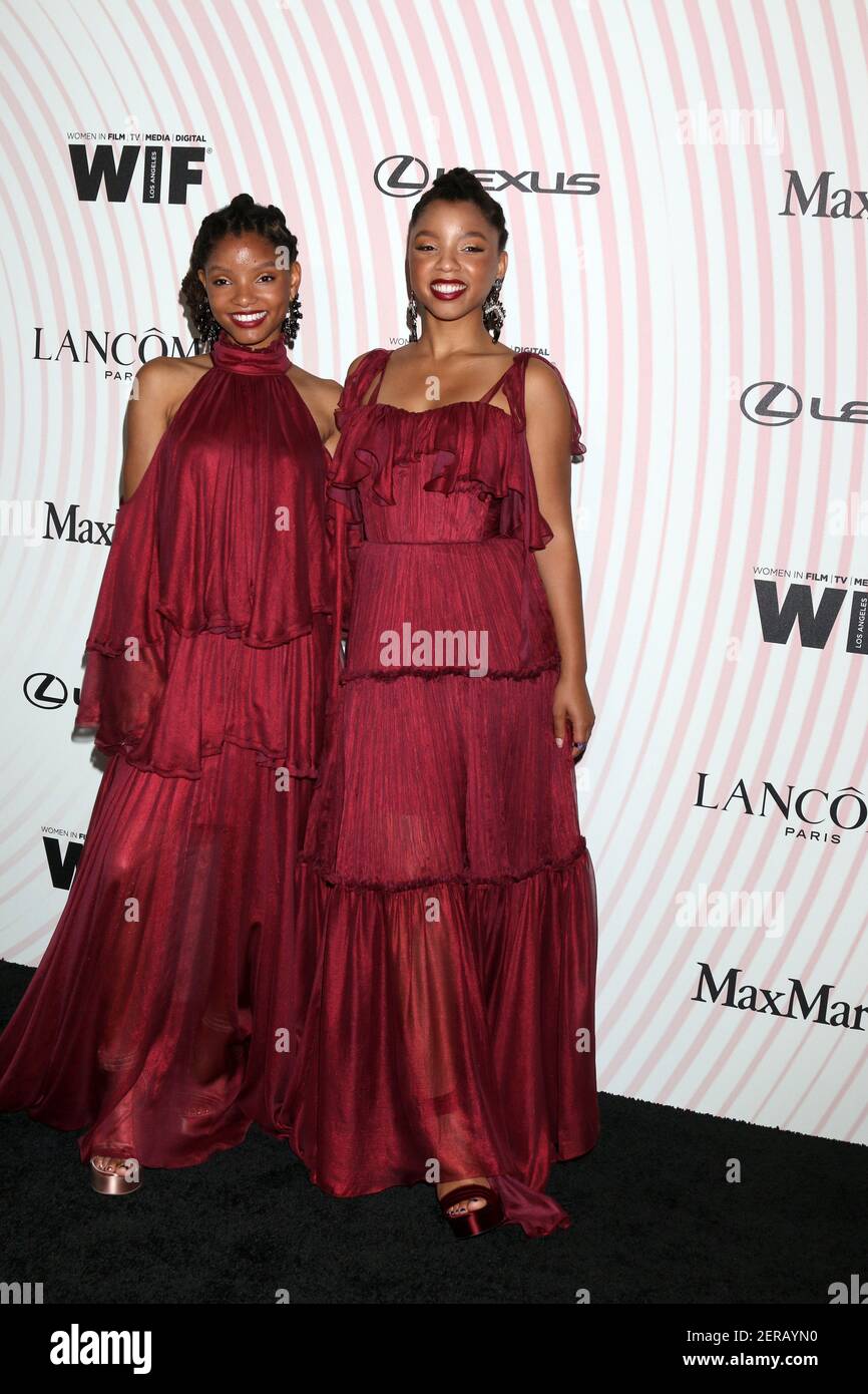 Chloe Bailey, Halle Bailey en los Premios mujeres en Cine 2018 Crystal +  Lucy en el