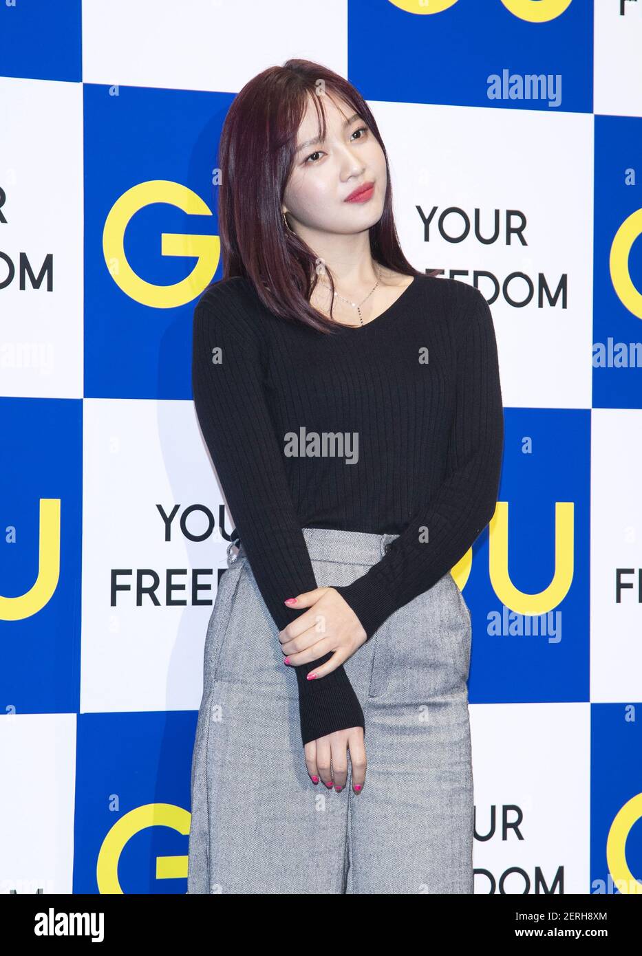 23 de agosto de 2018 - Seúl, Corea del Sur: La cantante surcoreana Joy,  miembros del antiguo grupo de niñas K-Pop, Red Velvet, asiste a una  fotollamada para la fiesta de lanzamiento
