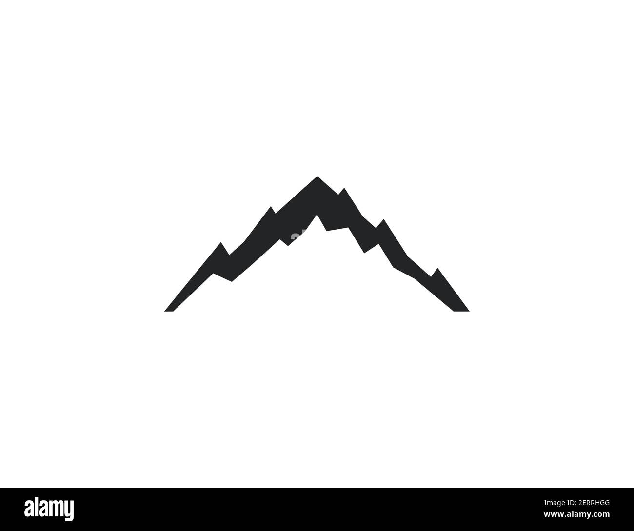 Aventura, colina, icono de montaña sobre fondo blanco. Ilustración vectorial. Ilustración del Vector