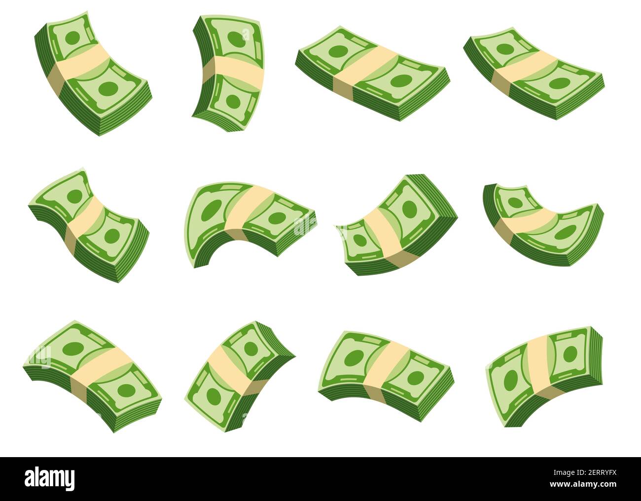 Un viaje de dinero. Plano vector dibujos animados dinero ilustración Imagen  Vector de stock - Alamy