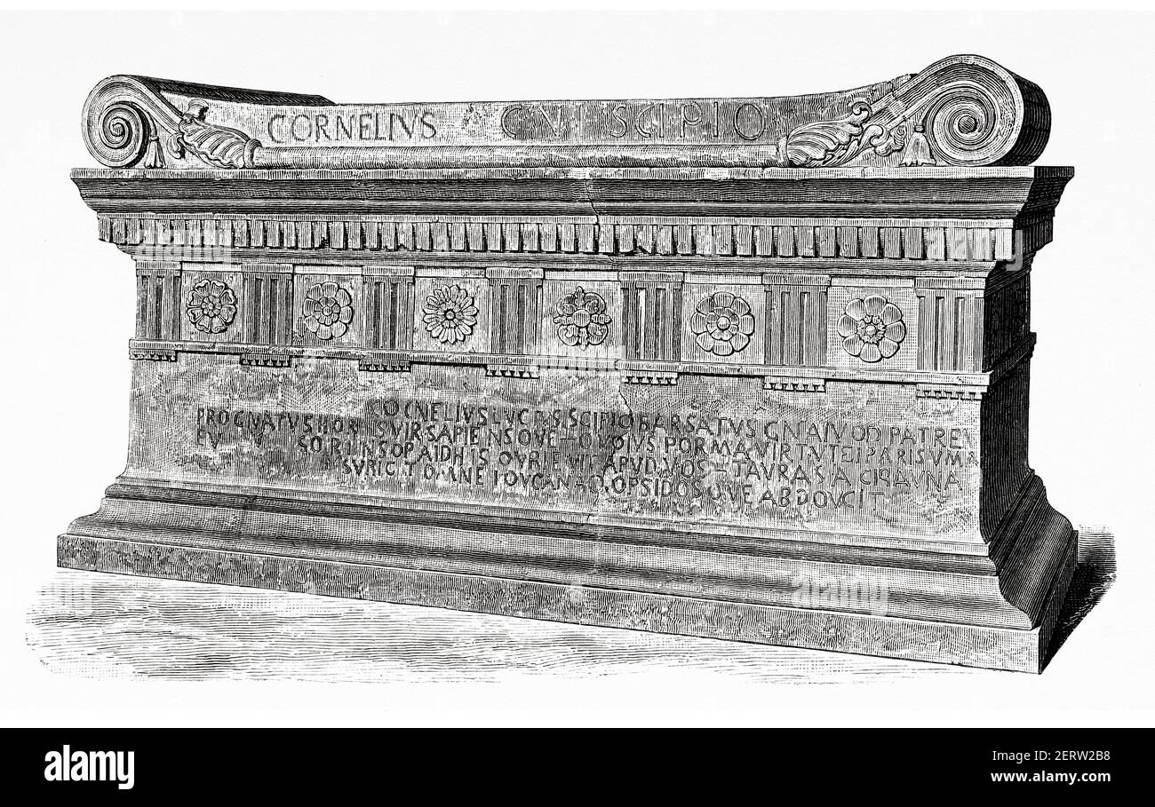 Sarcófago del cónsul romano Lucius Cornelius Scipio Barbatus (337270 a