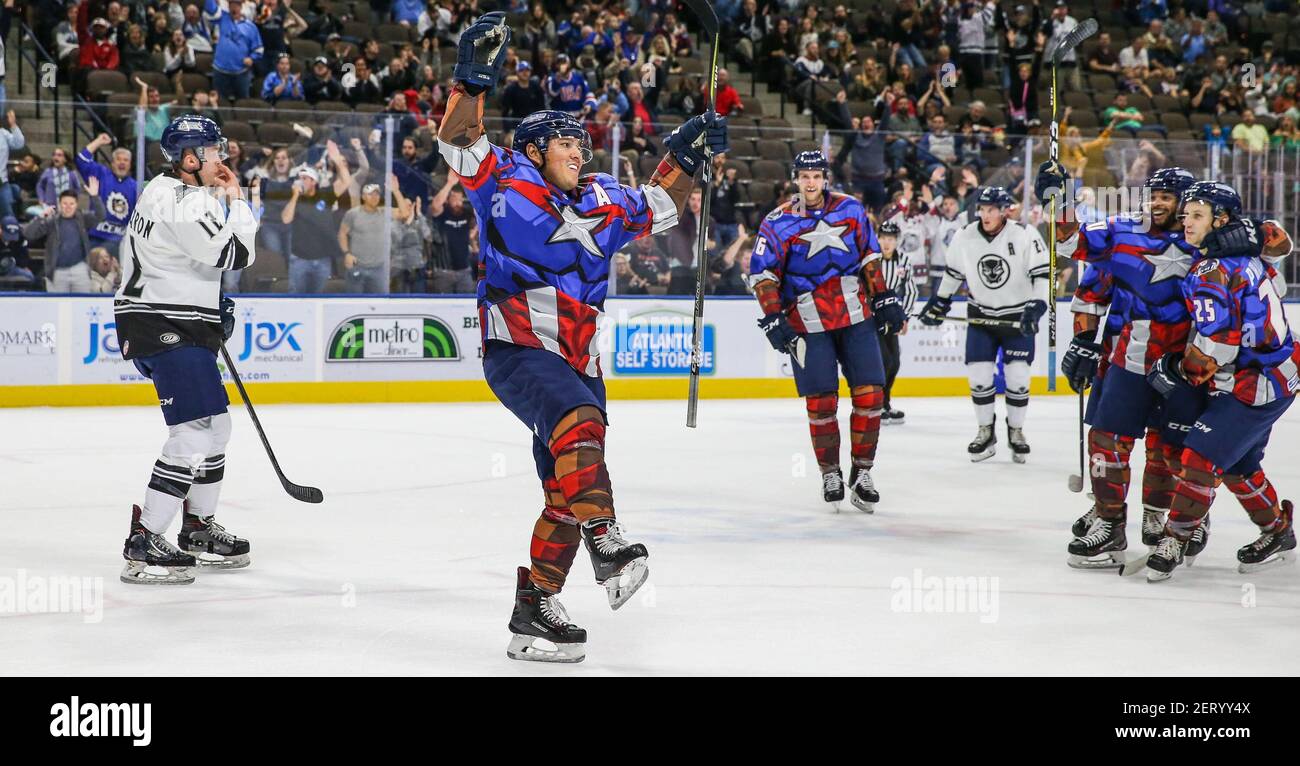 ECHL Nov 2 Jacksonville, FL, EE.UU. Jacksonville Icemen Forward