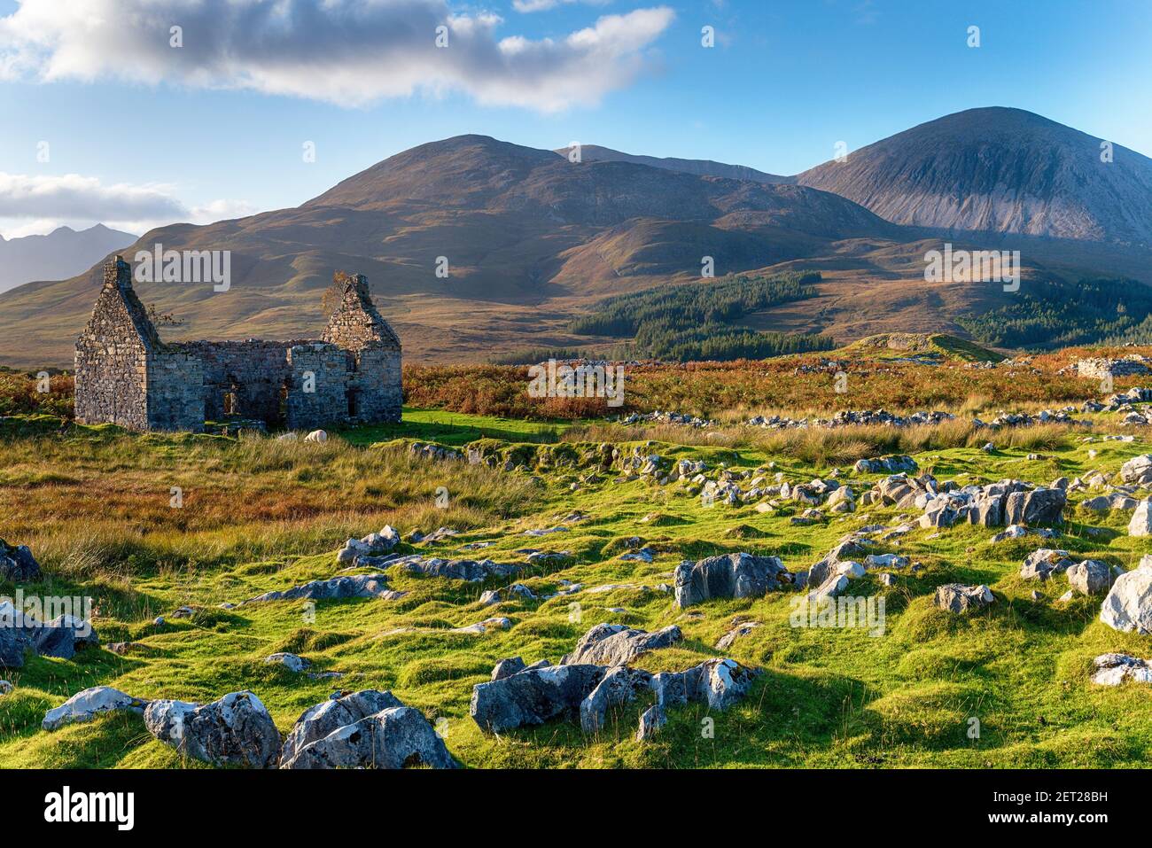 El viejo manso en Kilchrist en la Isla de Skye En Escocia Foto de stock