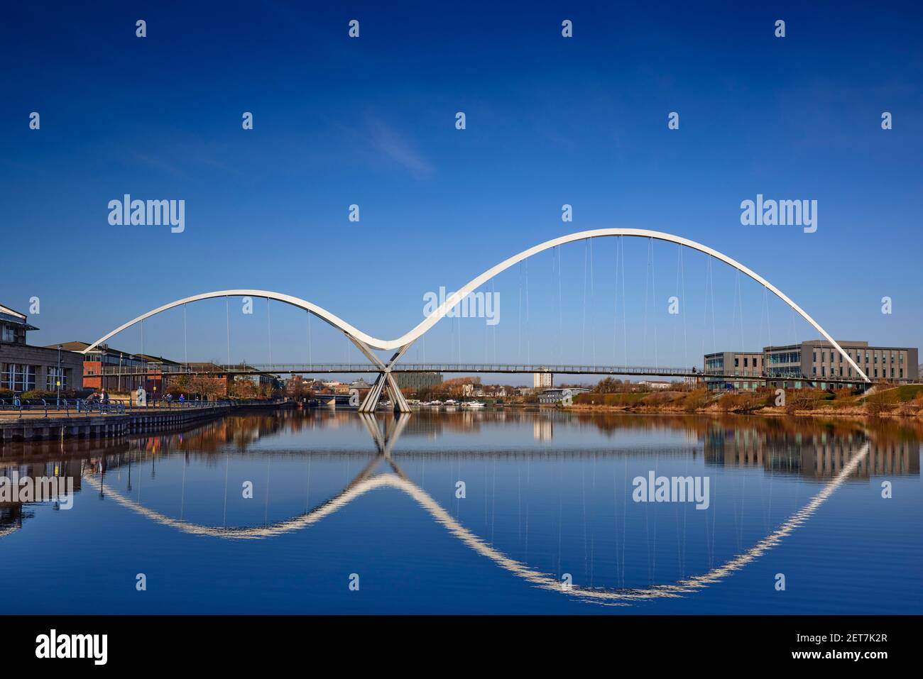 Puente de infinito, Stockton on Tees Foto de stock