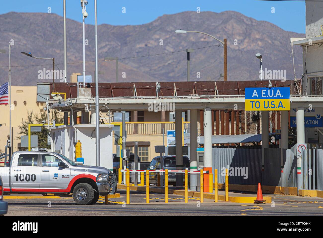 Naco, Sonora, México. Naco es una ciudad fronteriza en México con un