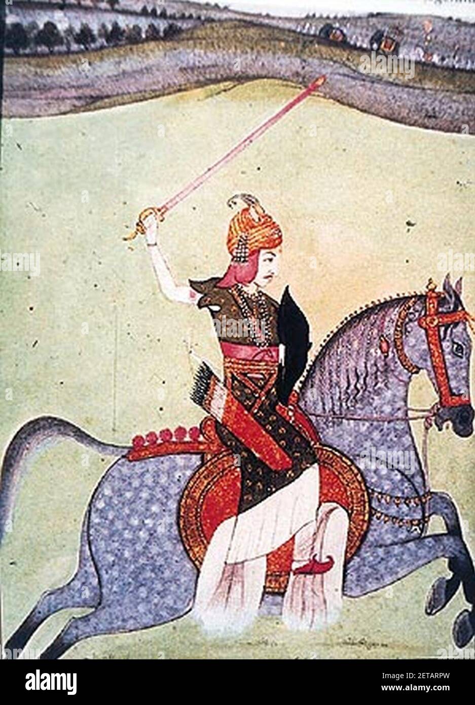 Peshwa Baji Rao caballo. Foto de stock