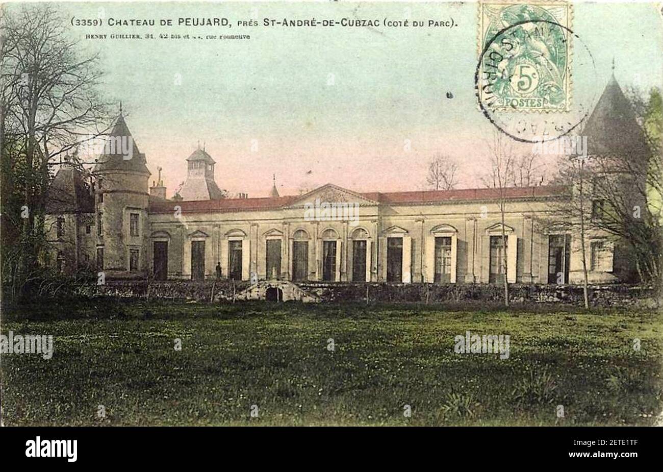 Peujard - castillo de Lascazes 6. Foto de stock