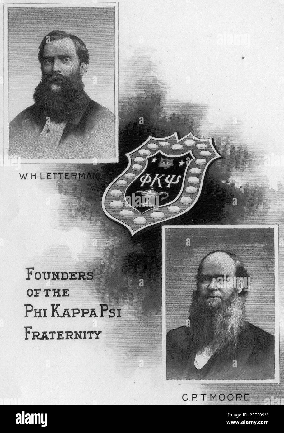 PHI Kappa psi Fundadores Letterman y Moore de 1902 Van Cleve Historia  (recortada Fotografía de stock - Alamy