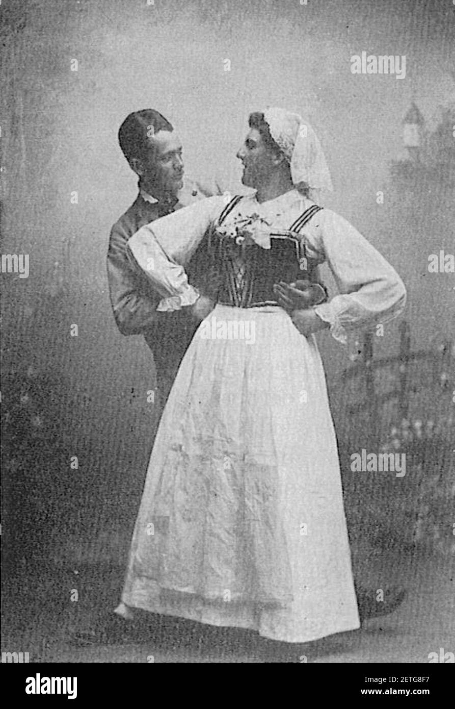 Philochoros Vingakersdansen 1893. Foto de stock