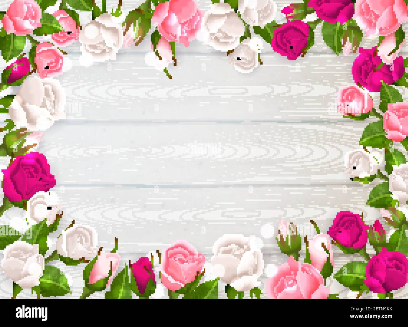 Rosas fucsia Imágenes vectoriales de stock - Alamy