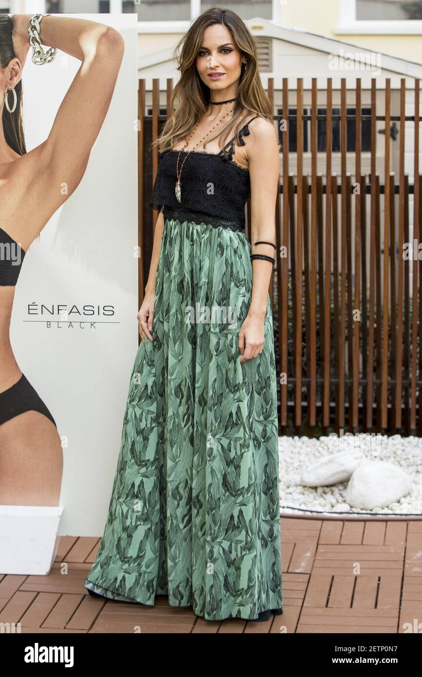 Ariadne Artiles asiste al lanzamiento de la colección de trajes de baño ' Enfasis Black' en el Hotel Wellington de Madrid, España. 20 de abril de  2017. (Foto de Rodrigo Jiménez) *** por