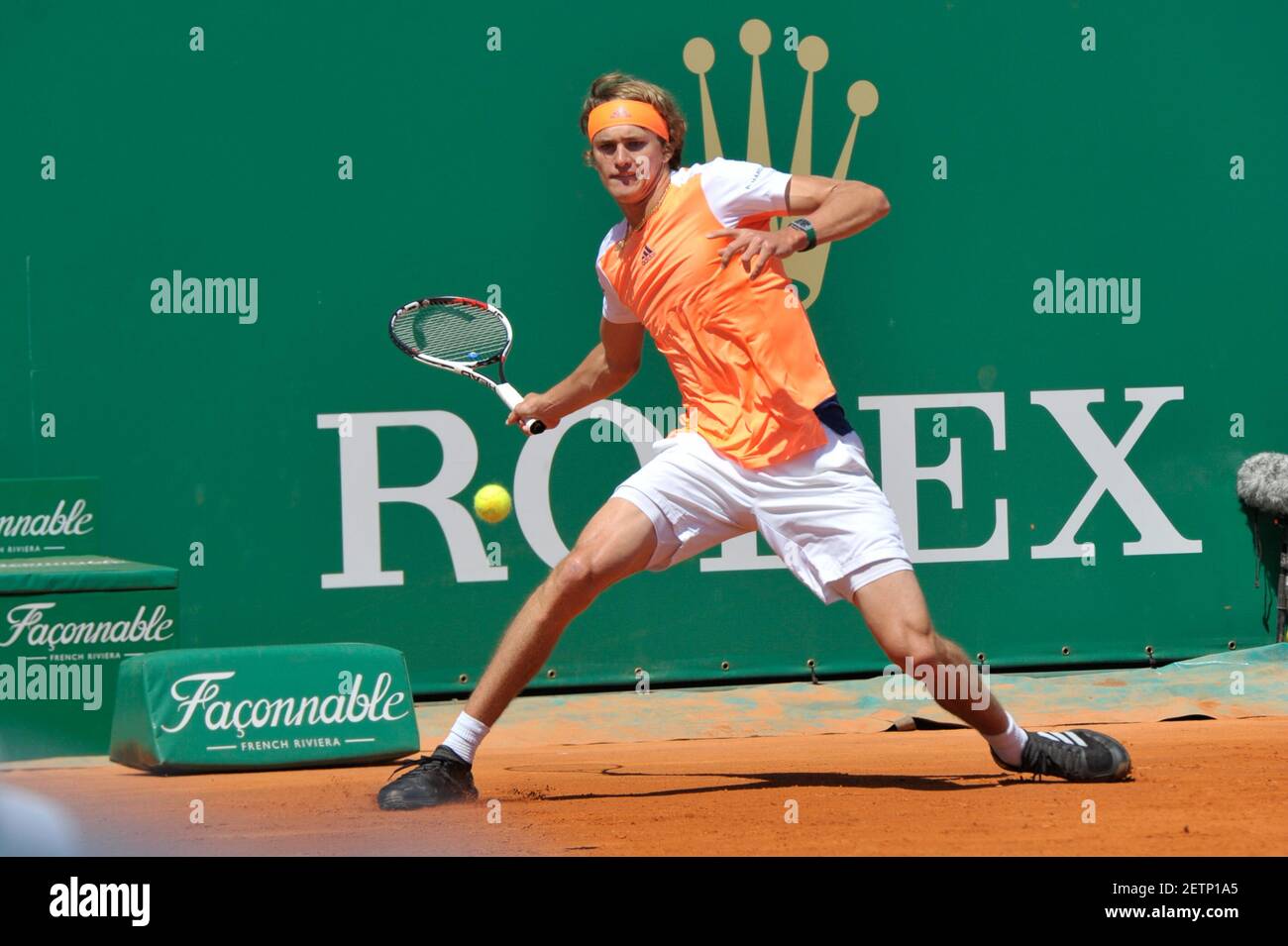 Alexander Zverev de Alemania durante el Rolex Monte-Carlo Masters 2022, ATP  Masters 1000 torneo de tenis el 13 de abril de 2022 en Monte-Carlo Country  Club en Roquebrune-Cap-Martin, Francia. Foto Laurent Lairys/ABACAPRESS.COM
