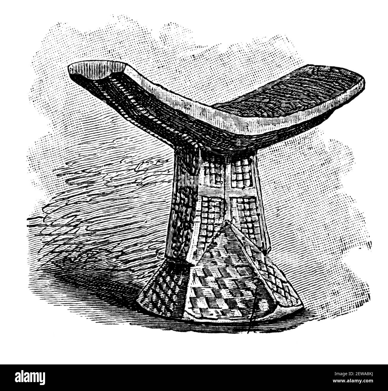 Titular De La Cabeza Somalí Cultura E Historia De África Ilustración Antigua En Blanco Y Negro 0871