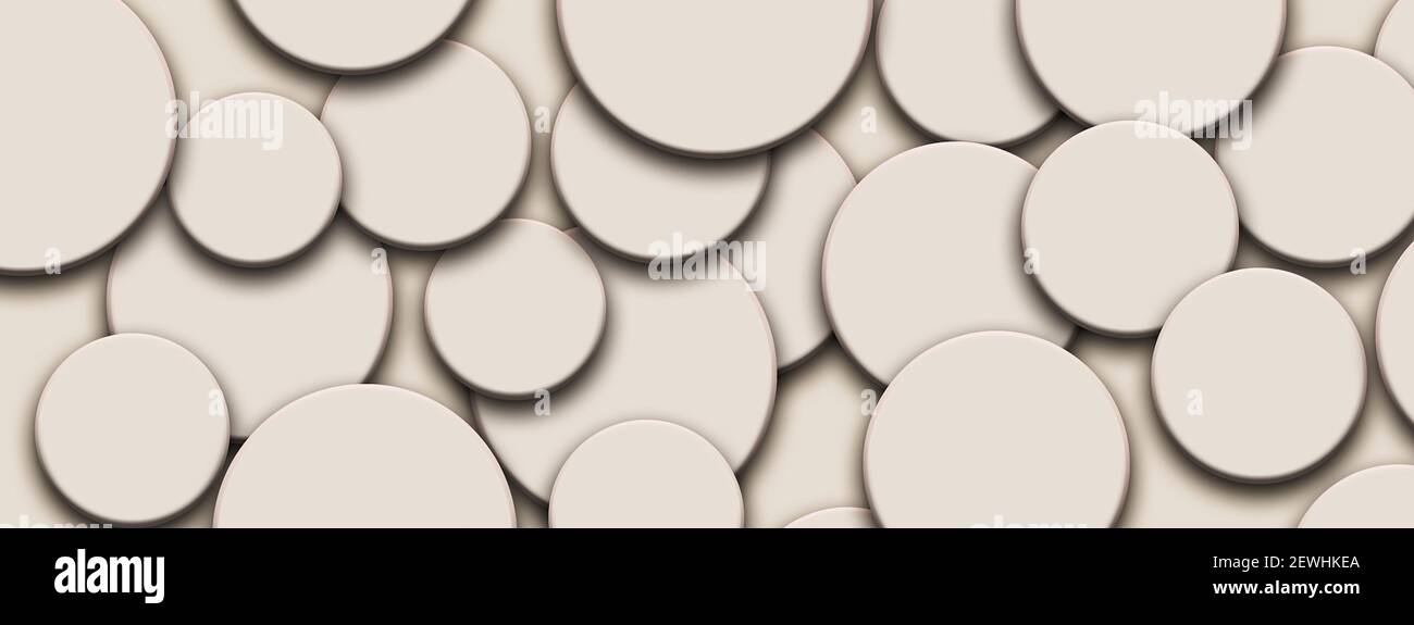 Hermoso abstracto blanco círculo concepto banner. Diseño futurista de arte  tecnológico Fotografía de stock - Alamy
