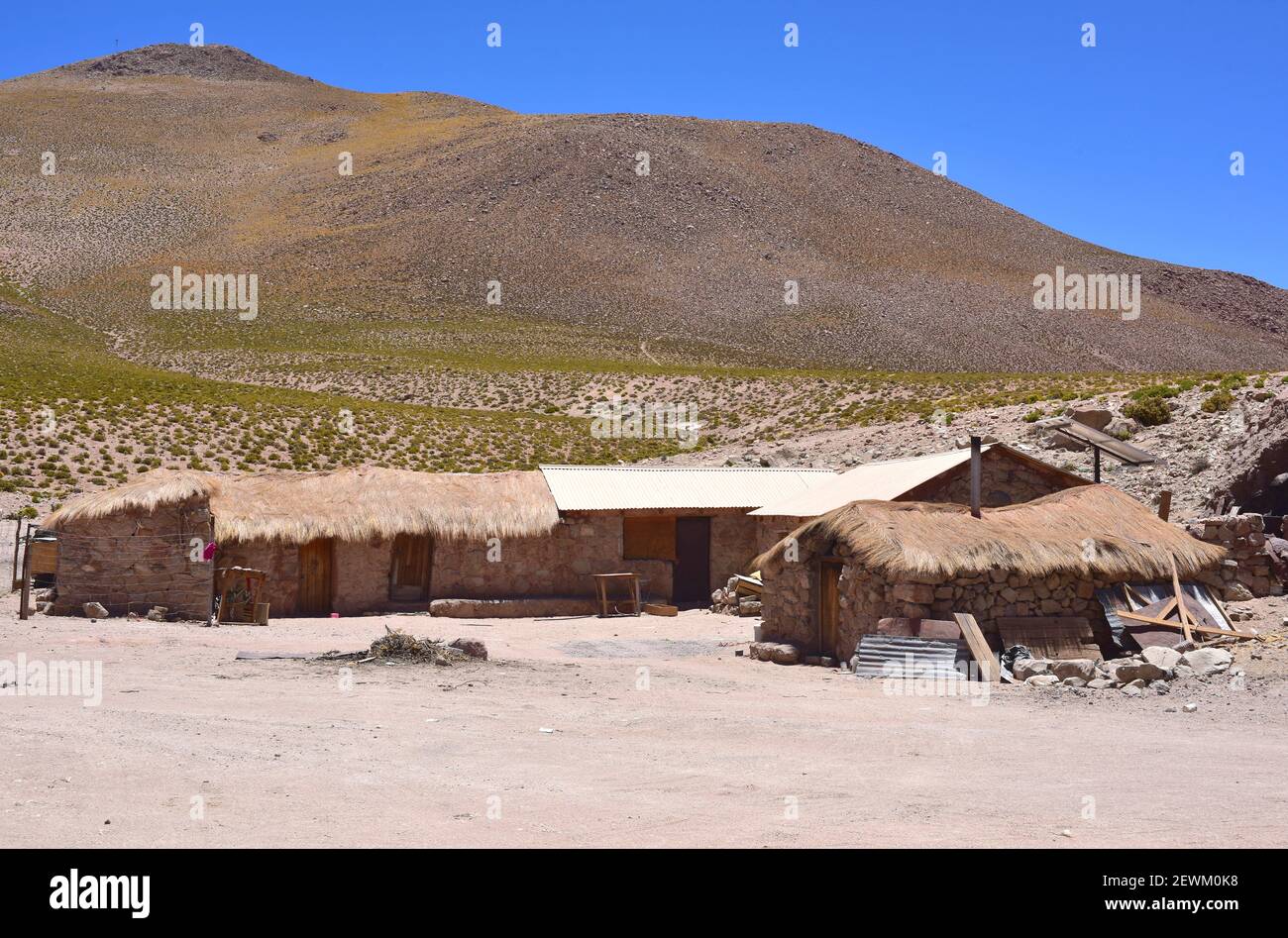 Pueblo de Machuca. San Pedro de Atacama, Antofagasta, Chile. Foto de stock