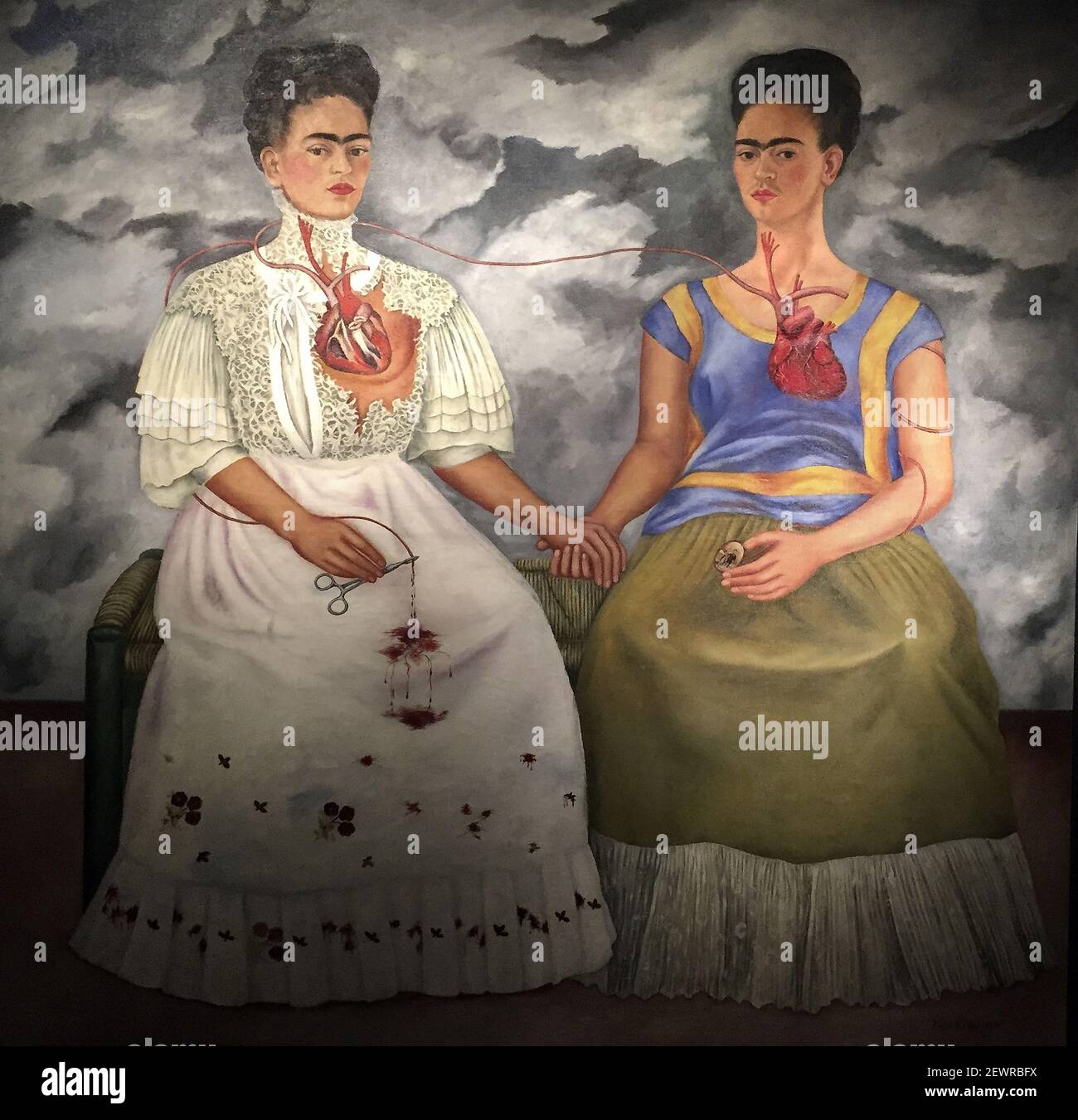 Las dos Fridas', una de las muchas obras maestras de Frida Kahlo, está en  exhibición en el Museo de Arte moderno de la Ciudad de México. (Kavita  Kumar/Minneapolis Star Tribune/TNS) *** por