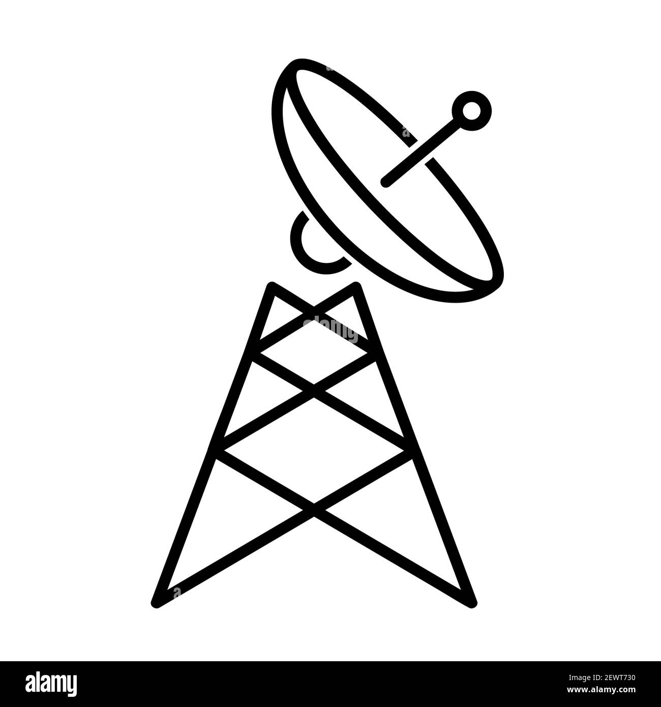 Radio, Icono De Señal De Envío De Antena. Tecnología Inalámbrica.  Ilustración Vectorial Ilustraciones svg, vectoriales, clip art vectorizado  libre de derechos. Image 77969243